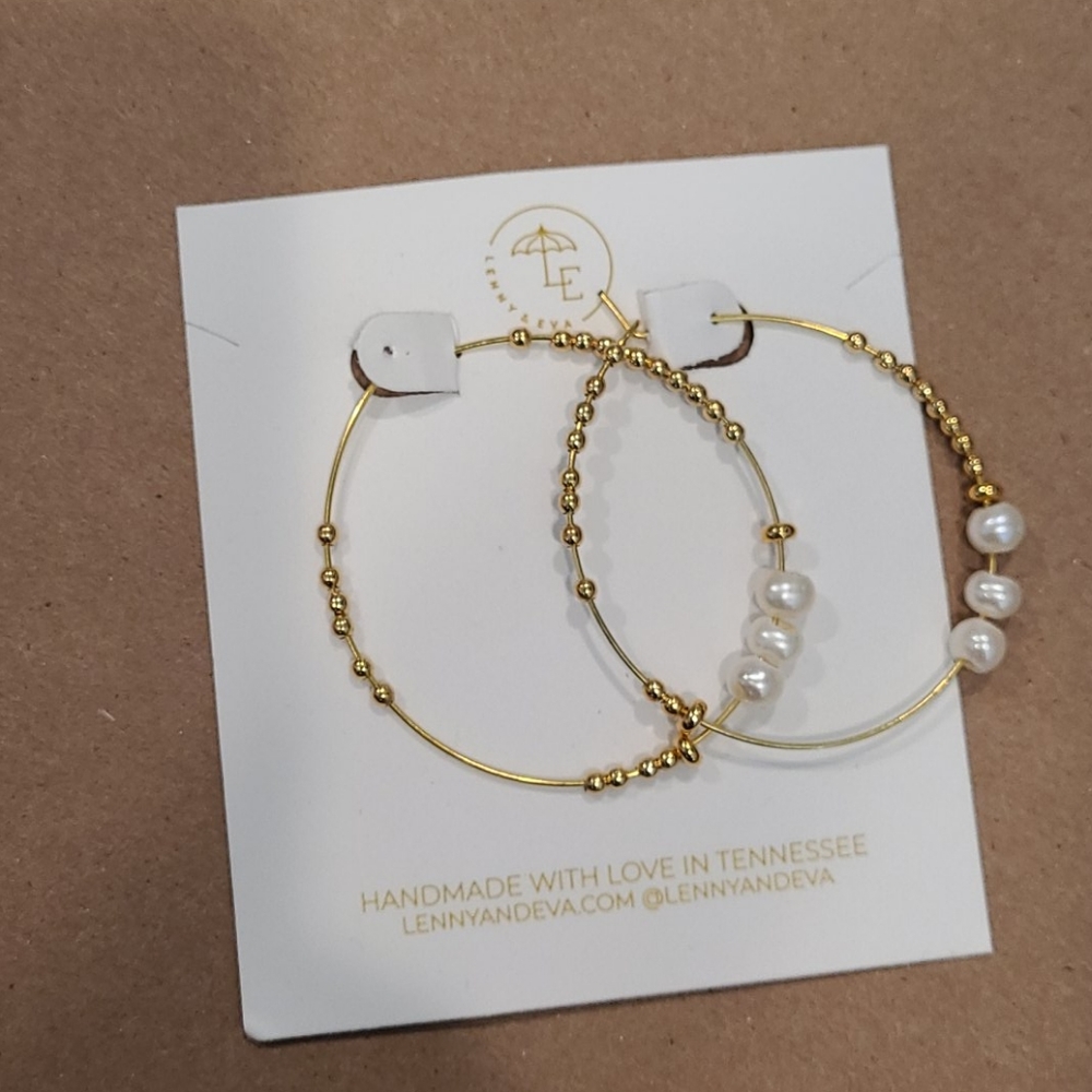 Lily earrings  pearl